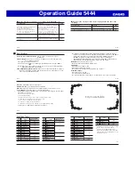 Preview for 10 page of Casio 5444 Operation Manual