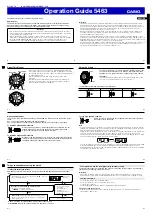 Casio 5463 Operation Manual preview