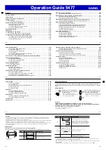 Preview for 2 page of Casio 5477 Operation Manual