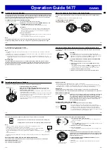 Предварительный просмотр 6 страницы Casio 5477 Operation Manual