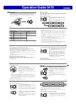 Preview for 2 page of Casio 5479 Operation Manual