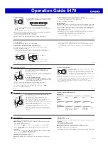 Preview for 4 page of Casio 5479 Operation Manual