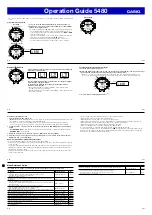 Preview for 4 page of Casio 5480 Operation Manual