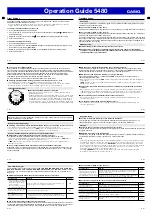 Preview for 16 page of Casio 5480 Operation Manual