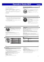 Предварительный просмотр 4 страницы Casio 5607 Operation Manual