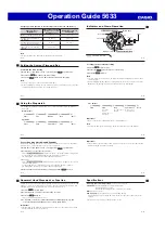 Preview for 2 page of Casio 5633 Operation Manual