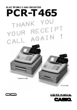 Casio 96-Department - PCRT465A Cash Register User Manual preview