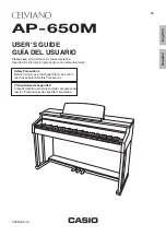 Preview for 1 page of Casio AP-650M User Manual