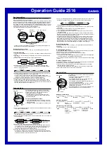 Preview for 2 page of Casio Baby-G BG169-8V Operation Manual