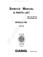 Preview for 1 page of Casio BG-540PP Operation, Service Manual & Parts List