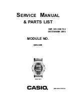 Casio BGX-180V series Service Manual & Parts List предпросмотр