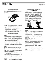 Предварительный просмотр 1 страницы Casio BP-1MY User Manual