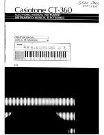 Casio Casiotone CT-360 Operation Manual preview