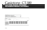 Casio CASIOTONE CT-380 Operation Manual preview