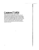 Preview for 2 page of Casio Casiotone CT-410V Operation Manual