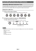 Preview for 22 page of Casio Casiotone CT-S1 User Manual