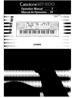 Casio Casiotone MT-500 Operation Manual preview