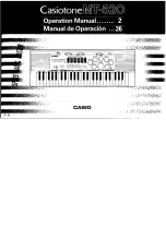 Casio Casiotone MT-520 Operation Manual preview