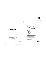 Casio CASSIOPEIA E-15 Getting Started Manual preview