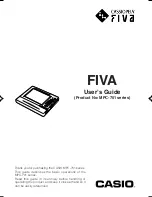 Casio CASSIOPEIA FIVA MPC-701 Series User Manual preview