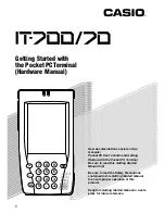 Предварительный просмотр 1 страницы Casio Cassiopeia IT-70 Getting Started Manual