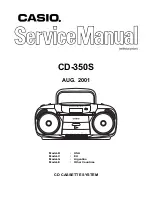 Casio CD-350S Service Manual preview