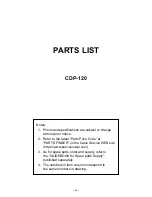 Предварительный просмотр 32 страницы Casio CDP-120 Service Manual & Parts List