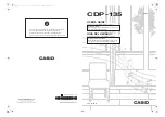 Casio CDP-135 User Manual preview