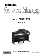 Casio Celviano  AL-150R Service Manual предпросмотр