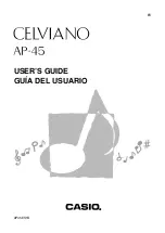 Casio Celviano AP-45 User Manual preview