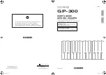 Casio Celviano GP-300 User Manual preview