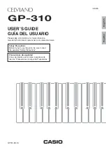 Casio CELVIANO GP-310 User Manual preview