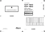 Preview for 1 page of Casio CELVIANO GP-400 User Manual