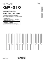 Preview for 1 page of Casio CELVIANO GP-510 User Manual