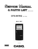 Casio CFX-9970G Service Manual preview