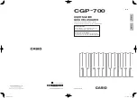 Preview for 1 page of Casio CGP-700 User Manual