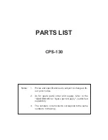 Preview for 12 page of Casio CPS-130 Service Manual