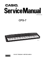 Casio CPS-7 Service Manual preview