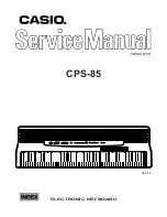 Casio CPS-85 Service Manual preview