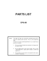 Preview for 21 page of Casio CPS-85 Service Manual