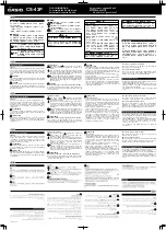 Casio CS-43P Assembly Manual preview