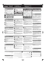 Предварительный просмотр 1 страницы Casio CS-44P Assembly Manual