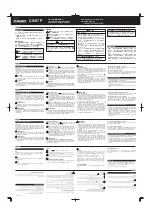 Casio CS-67P Assembly Manual preview