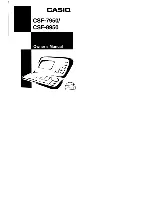 Preview for 1 page of Casio CSF-7950 Owner'S Manual