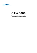 Casio CT-X3000 Firmware Update Manual preview