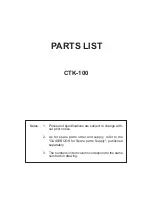 Preview for 13 page of Casio CTK-100 Service Manual