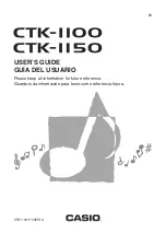 Casio CTK-110 User Manual preview