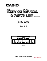 Casio CTK-2200 Service Manual preview