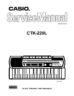 Casio CTK-220L Service Manual preview