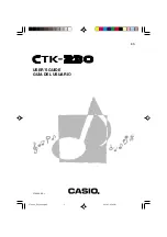 Casio CTK-230 (Spanish) Guía Del Usuario preview